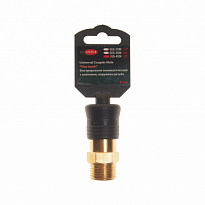 Быстроразъем RF-SE6-4SM пневматический с клапаном, наружная резьба 1/2" (ONE TOUCH) в пластиковом де